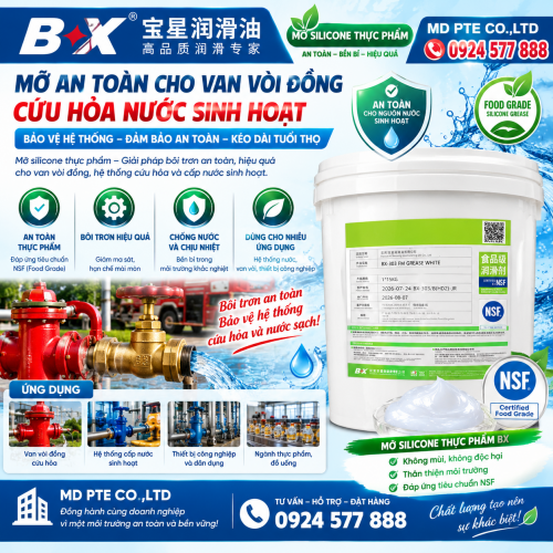 ???????? MỠ SILICONE BX-455/C – GIẢI PHÁP BÔI TRƠN GIOĂNG LÀM KÍN, VAN VÒI VÀ CHI TIẾT CAO SU ???????? ???????? MỠ SILICONE BX-455/C – GIẢI PHÁP BÔI TRƠN GIOĂNG LÀM KÍN, VAN VÒI VÀ CHI TIẾT CAO SU ????????