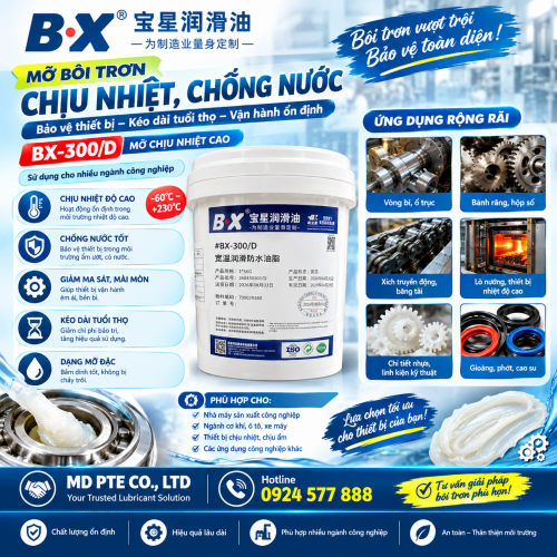 ???? MỠ BÔI TRƠN CHỊU NƯỚC BAOXING BX-300/D – BẢO VỆ THIẾT BỊ, VẬN HÀNH BỀN BỈ! ???? ???? MỠ BÔI TRƠN CHỊU NƯỚC BAOXING BX-300/D – BẢO VỆ THIẾT BỊ, VẬN HÀNH BỀN BỈ! ????