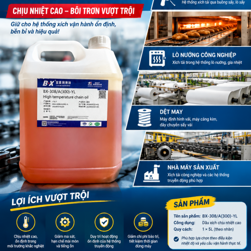 ???? DẦU XÍCH CHỊU NHIỆT CAO CẤP – GIẢI PHÁP BẢO VỆ HỆ THỐNG XÍCH CÔNG NGHIỆP ???? ???? DẦU XÍCH CHỊU NHIỆT CAO CẤP – GIẢI PHÁP BẢO VỆ HỆ THỐNG XÍCH CÔNG NGHIỆP ????